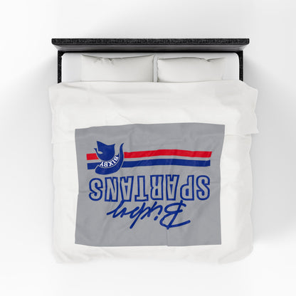 Bixby Spartans Velveteen Plush Blanket