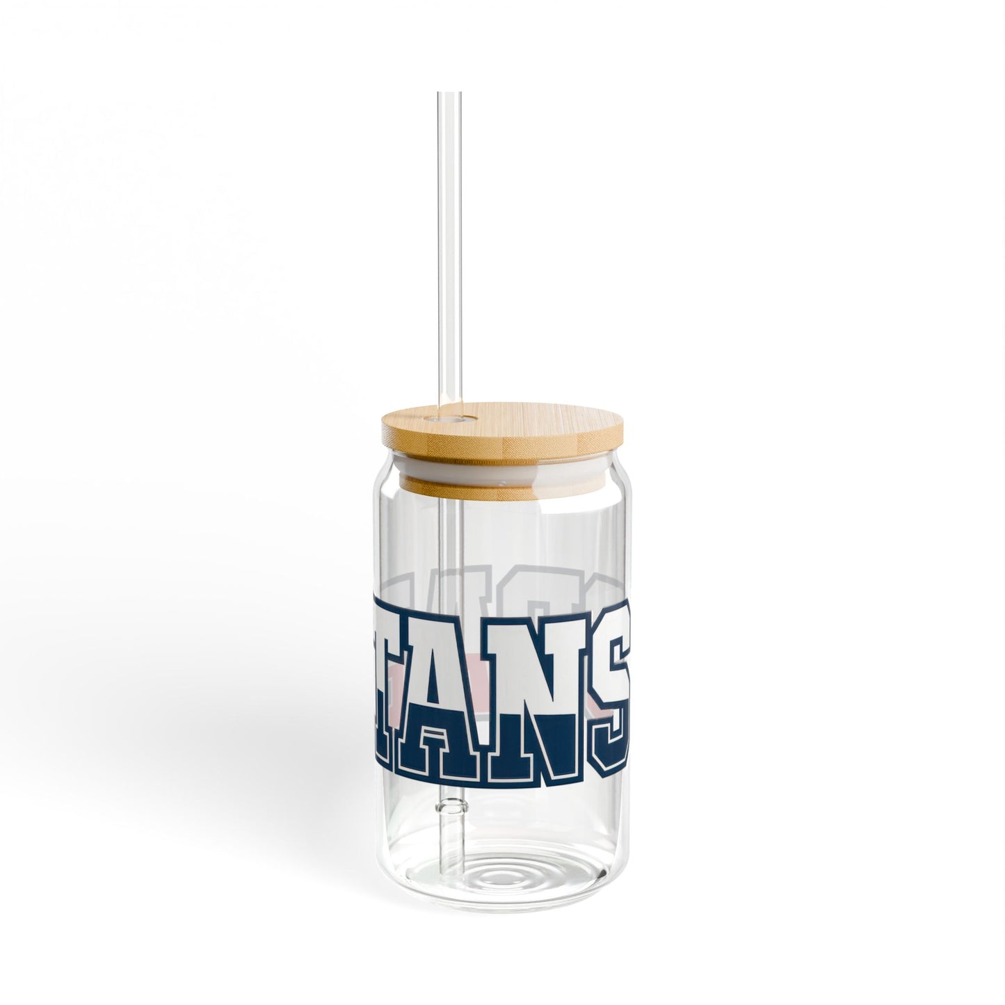 Spartans Athletic Letter Sipper Glass, 16oz