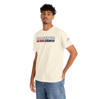 Bixby Spartans Athletic Letter Chest And Left Sleeve Tee