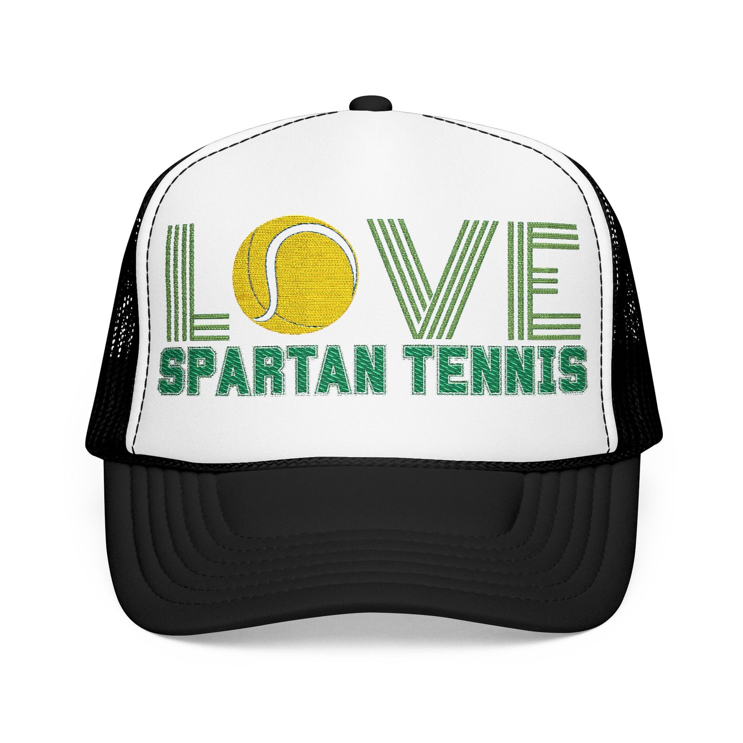 Bixby Spartan Tennis Embroidered Foam Trucker Hat