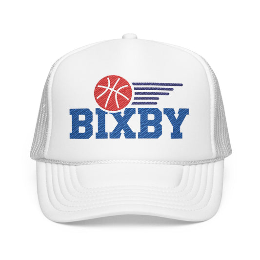 Bixby Spartan Basketball Embroidered Foam Trucker Hat