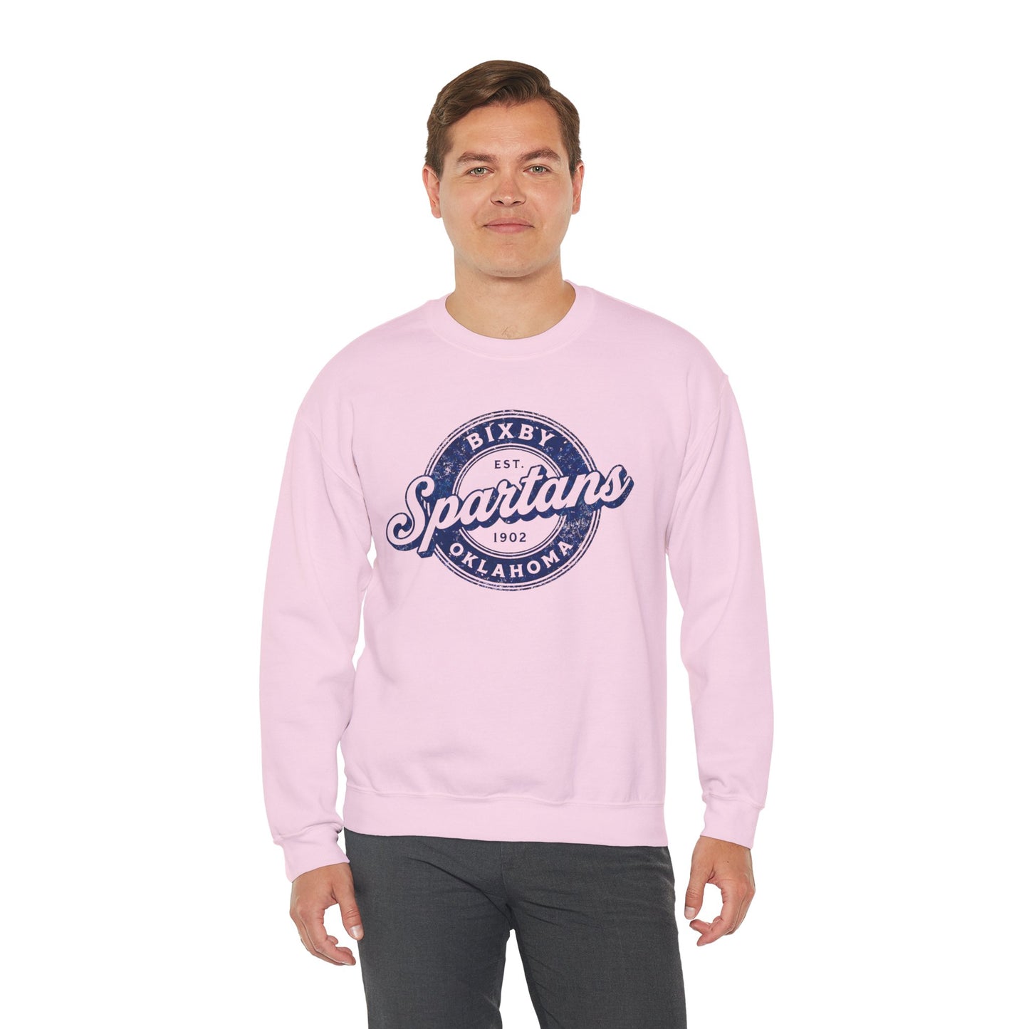 Bixby Spartans Vintage Oklahoma Crewneck Gildan Sweatshirt