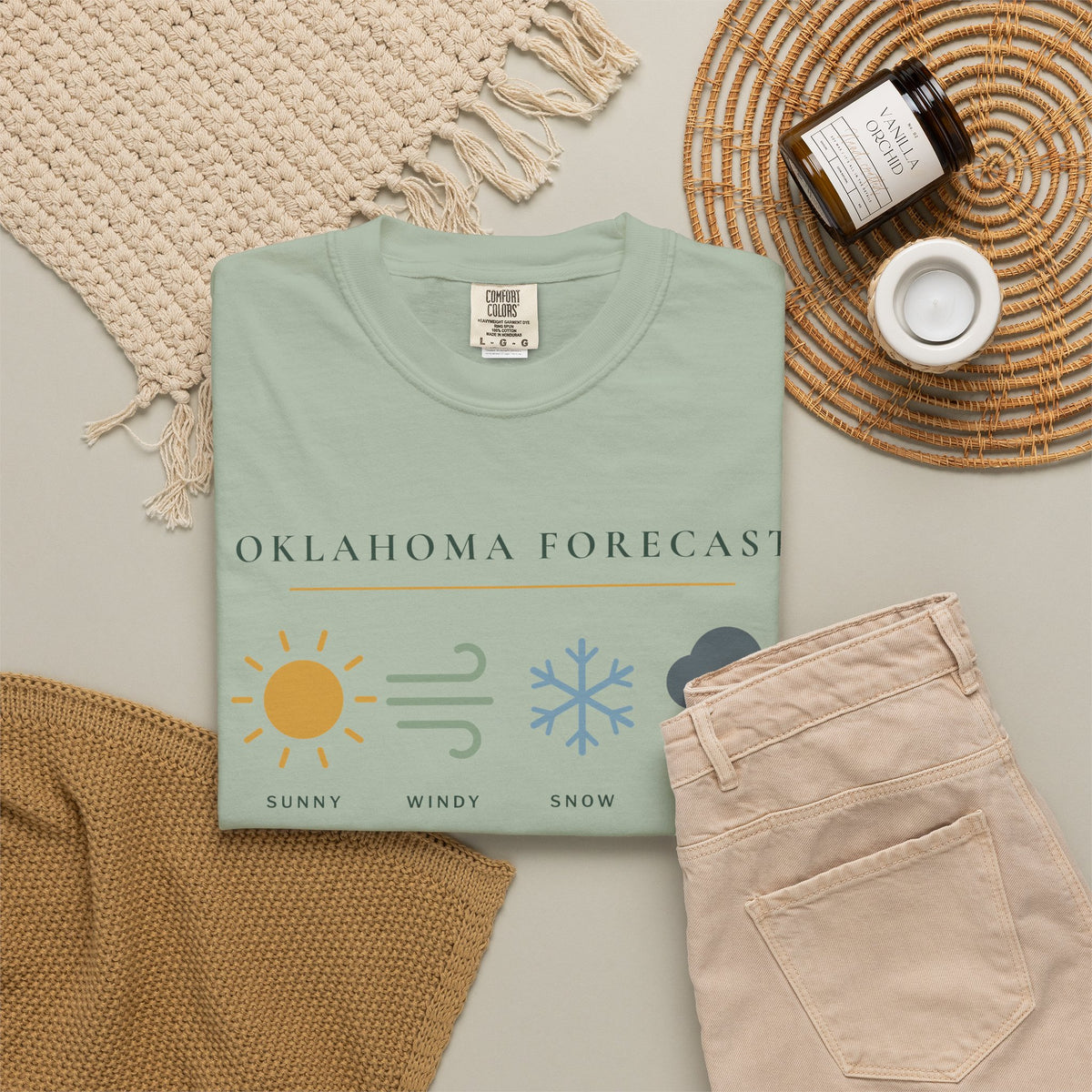 Oklahoma Forecast Tee | Comfort Colors