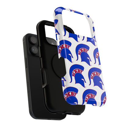 Bixby Spartan Blue Logo Impact Resistant iPhone Case