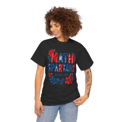 Floral Math Spartan Gildan Tee