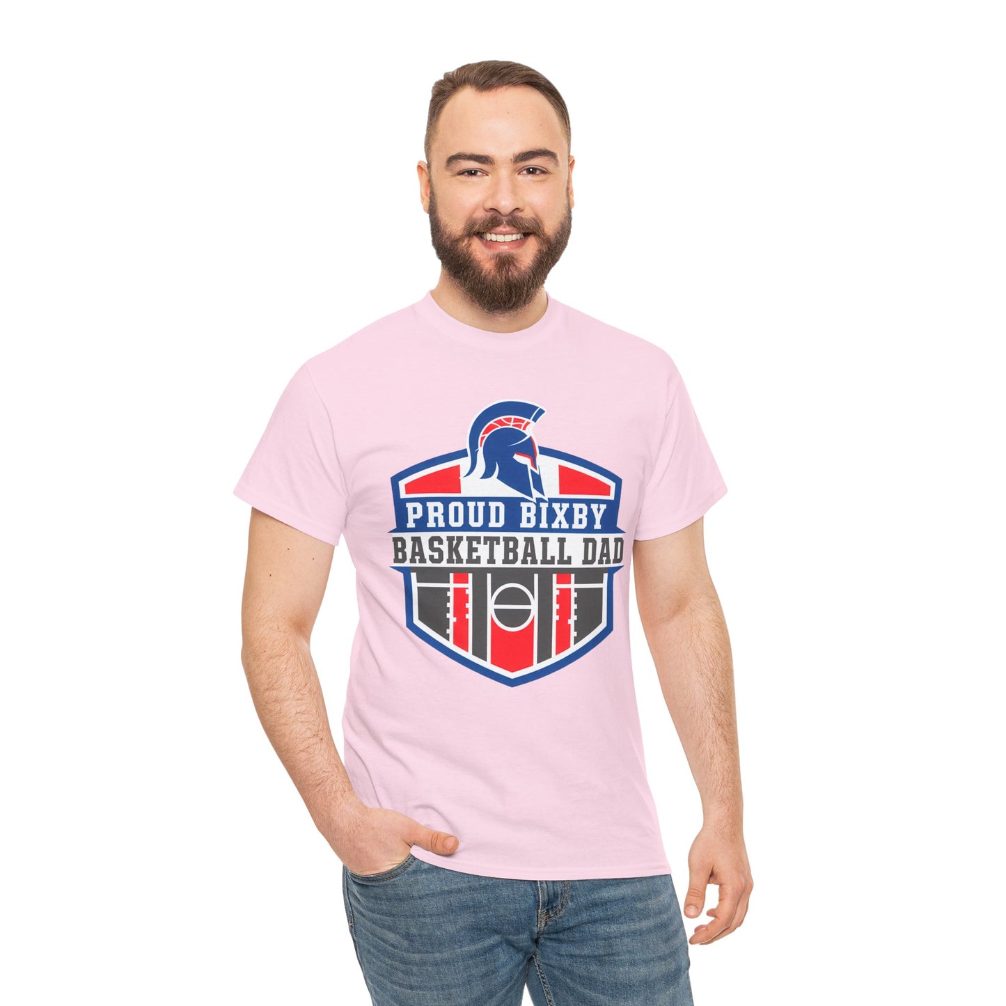 Bixby Spartans Basketball Dad Gildan Tee