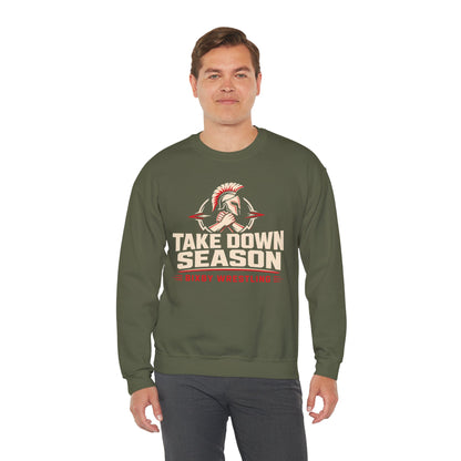 Bixby Spartans Take Down Season Wrestling - Bixby Wrestling Team Sweatshirt