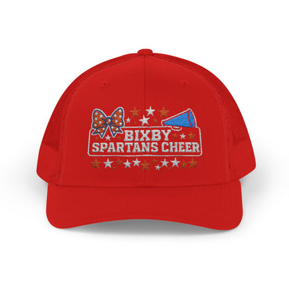 Bixby Spartans Cheer Embroidered Trucker Snapback