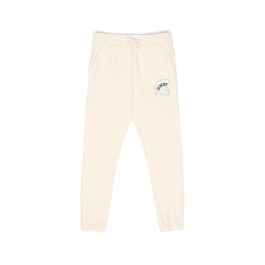 Bixby Spartans White Logo Premium Sweatpants Comfort Colors Tee