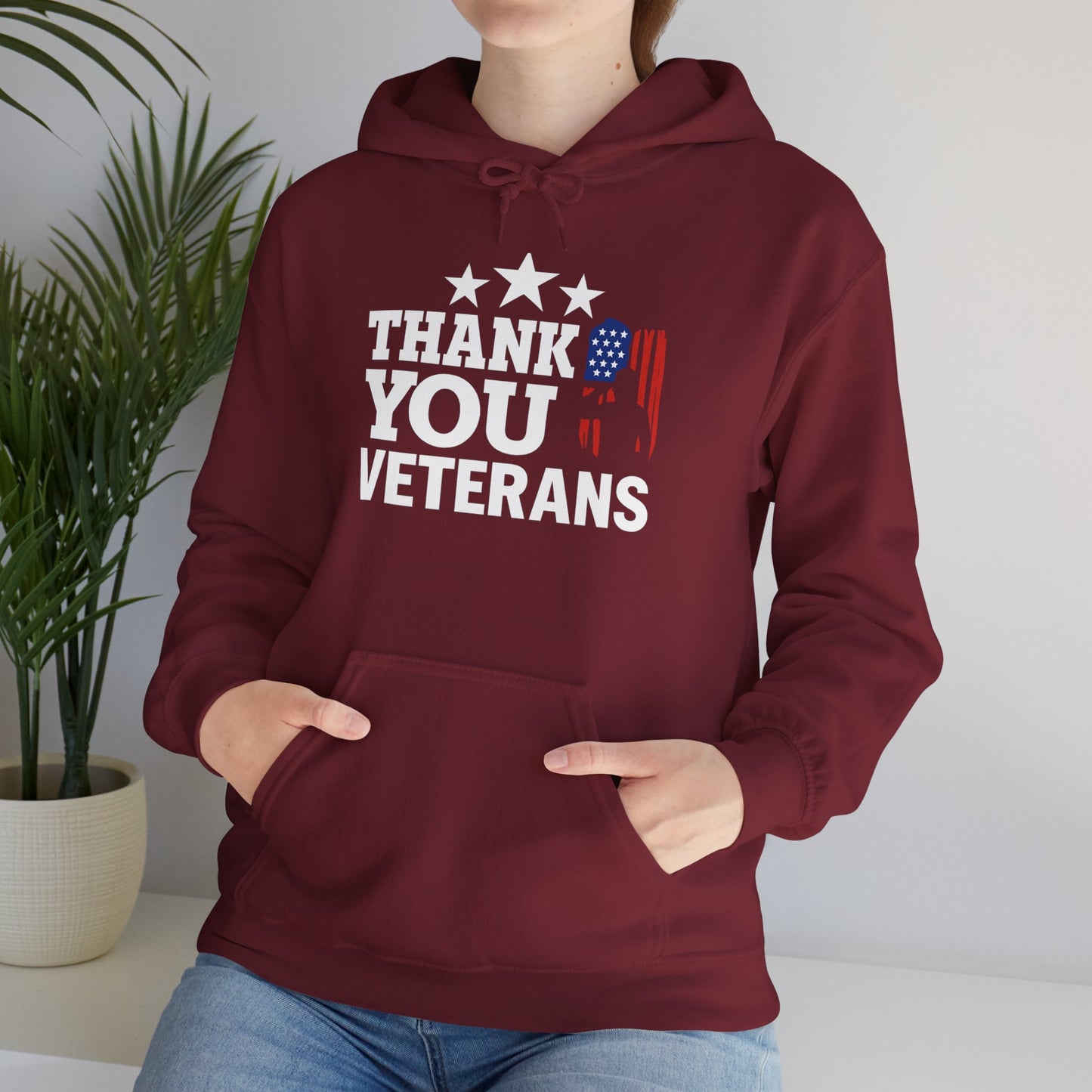 Thank You Veterans Gildan Hoodie
