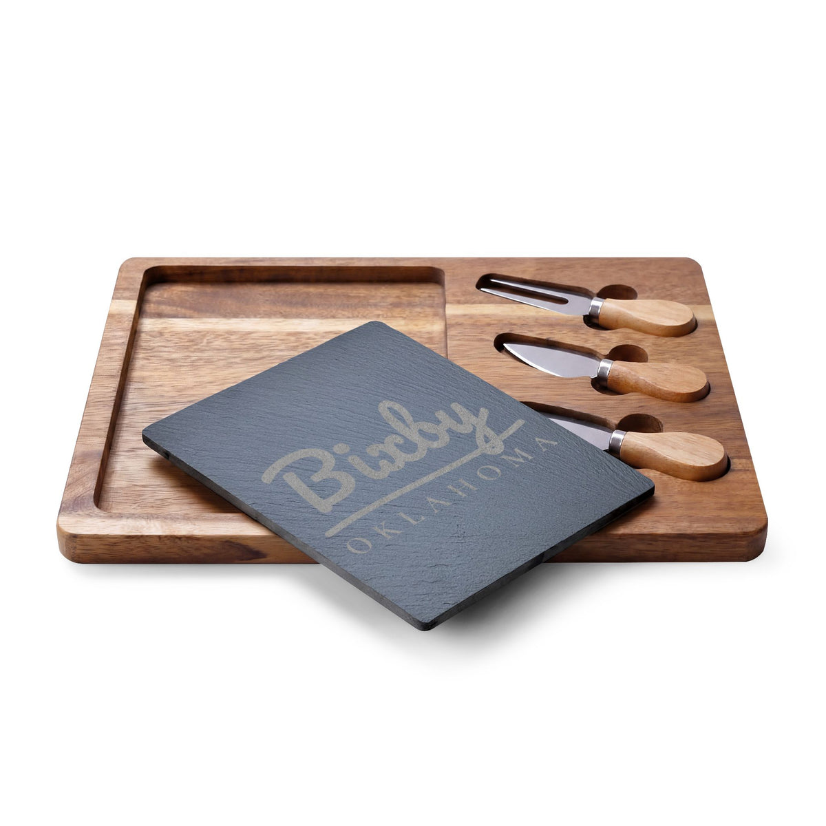 Bixby Garden Script Engraved Charcuterie Board