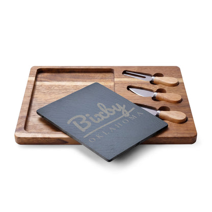 Bixby Garden Script Engraved Charcuterie Board