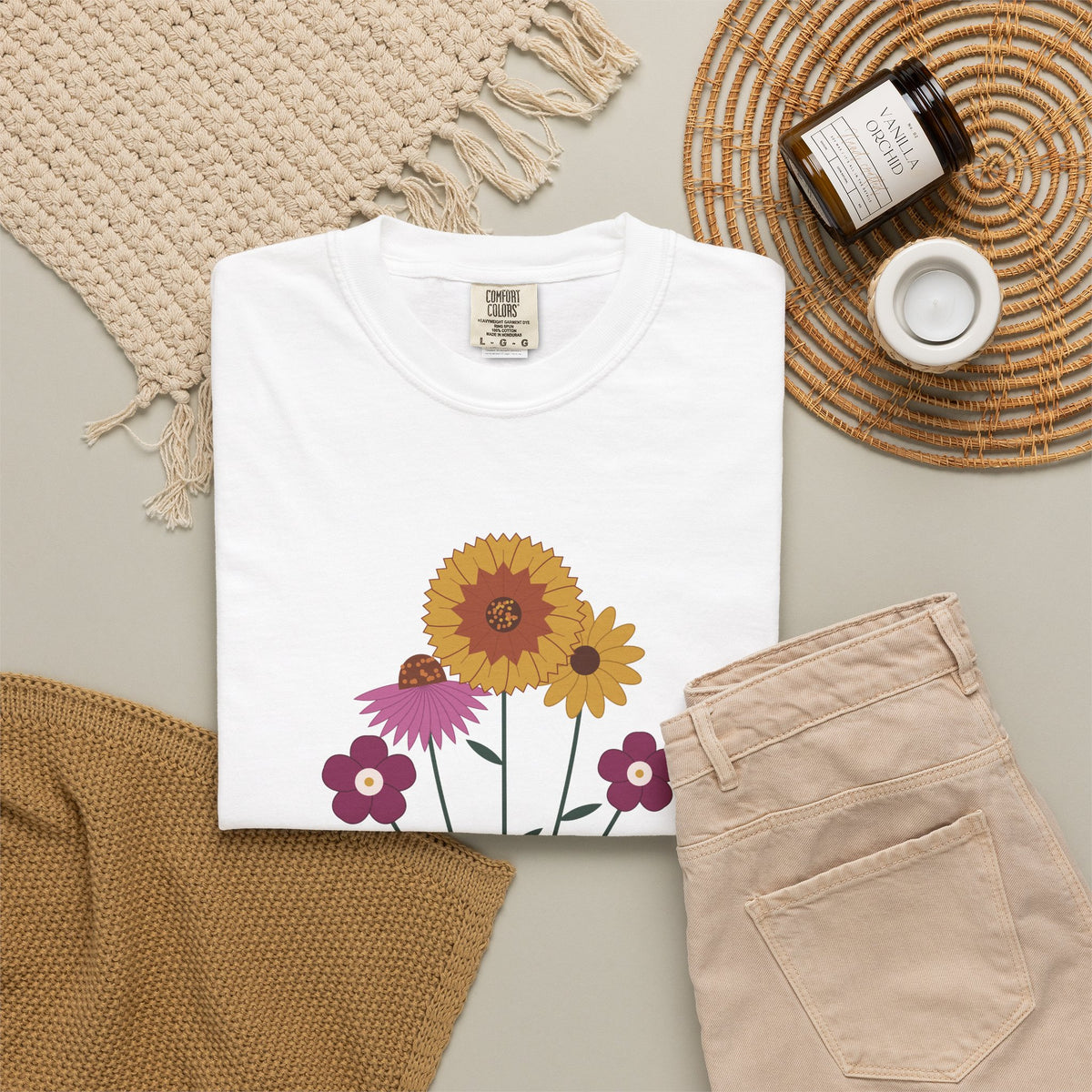 Oklahoma Grown Wildflower Tee | Comfort Colors