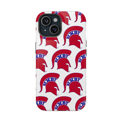 Bixby Spartan Red Logo Impact Resistant iPhone Case