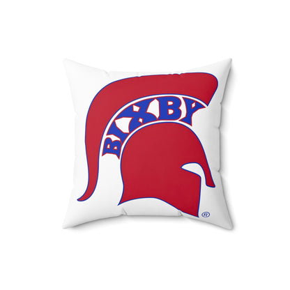 Bixby Spartans Red Logo Decorative Pillow