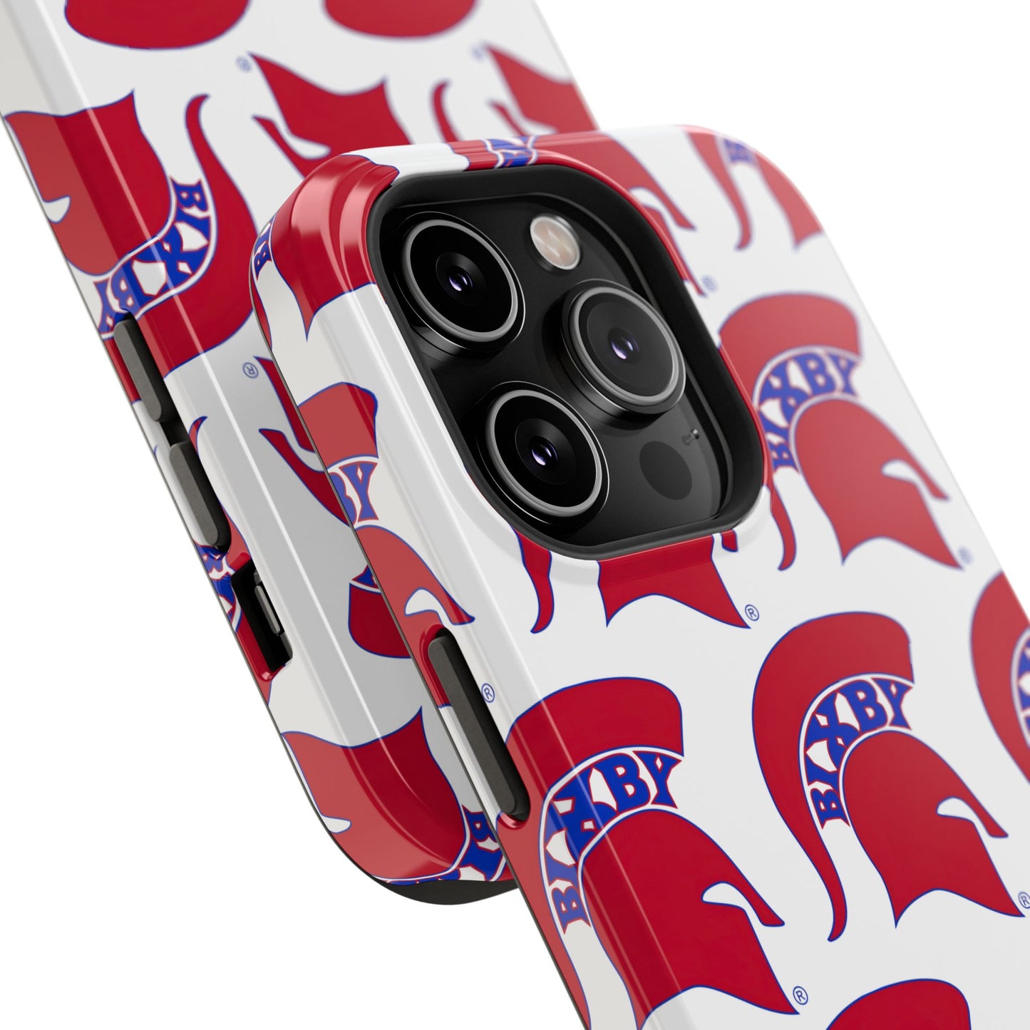 Bixby Spartan Red Logo Impact Resistant iPhone Case