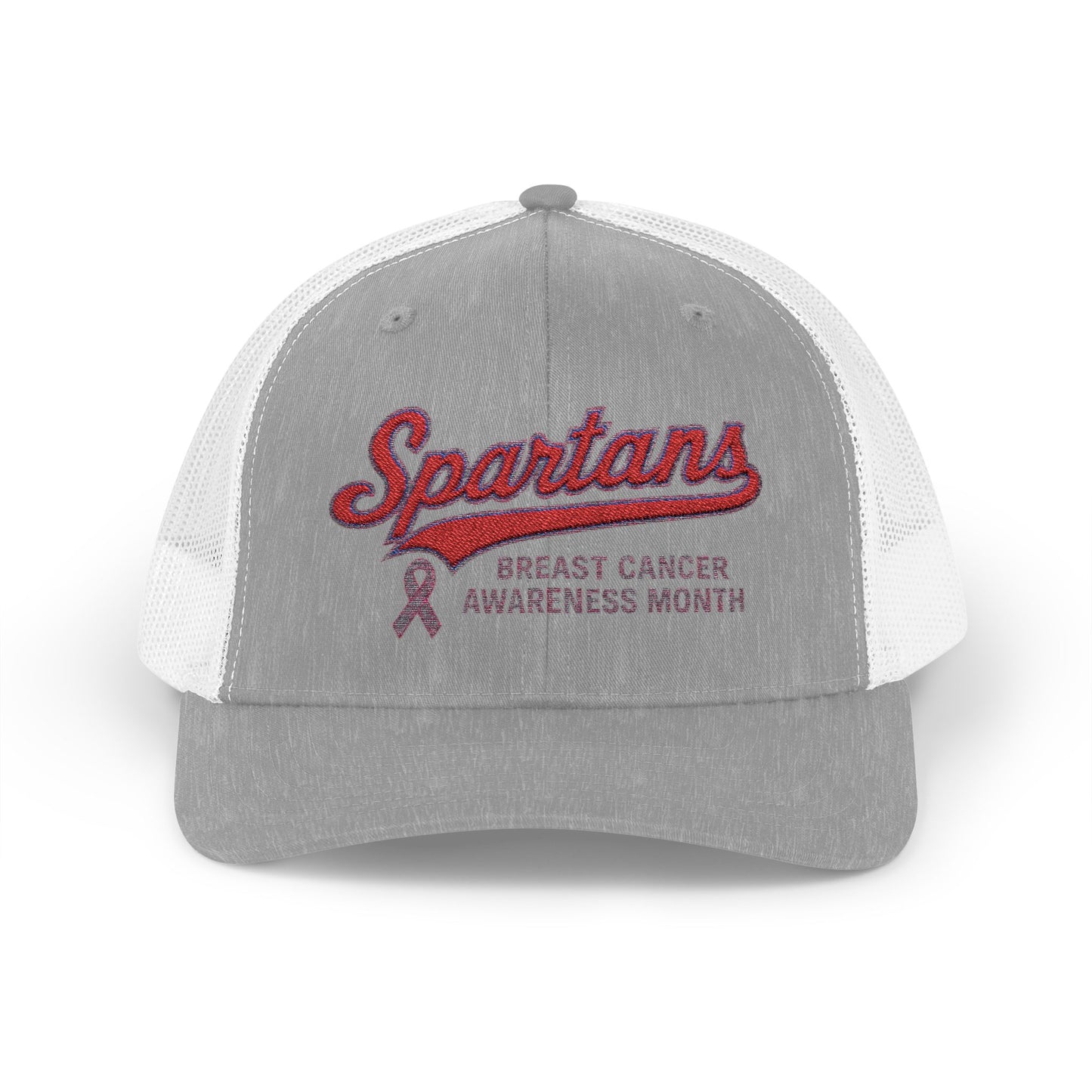 Spartans Breast Cancer Awareness Embroidered Trucker Snapback