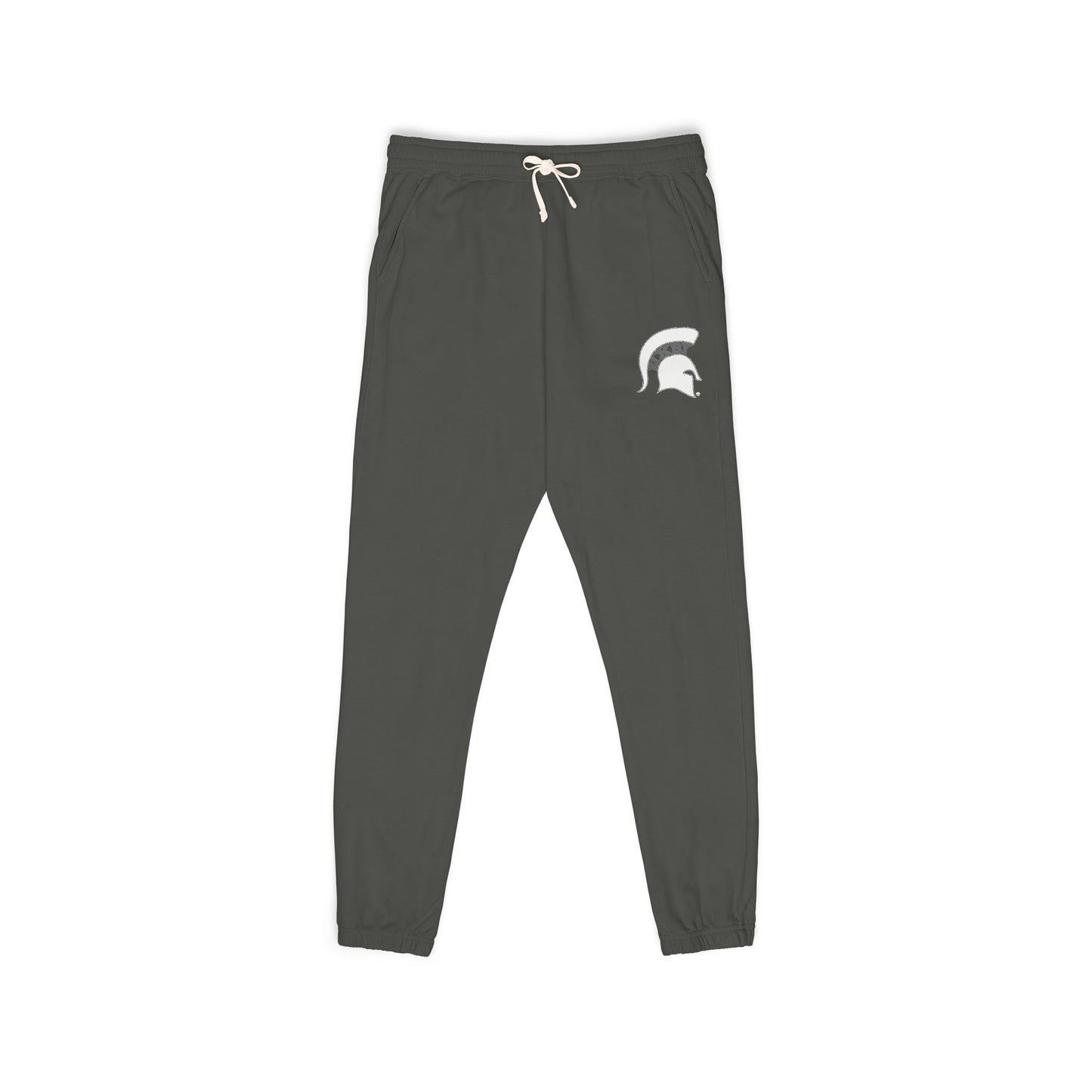 Spartan White Logo Premium Comfort Colors Sweatpants