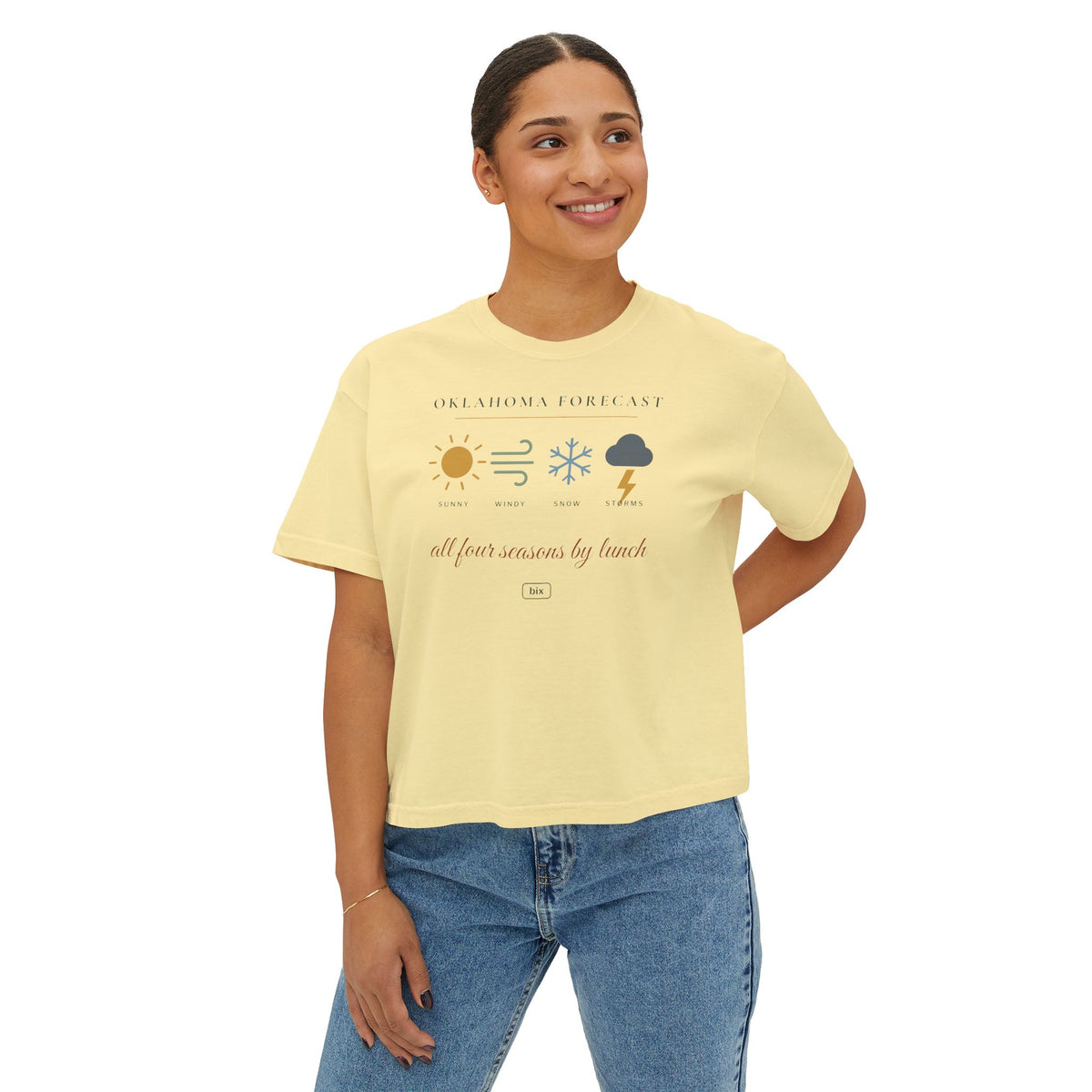 Oklahoma Forecast Boxy Comfort Colors Tee