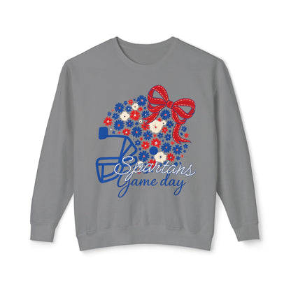 Spartans Floral Helmet Premium Comfort Colors Sweatshirt