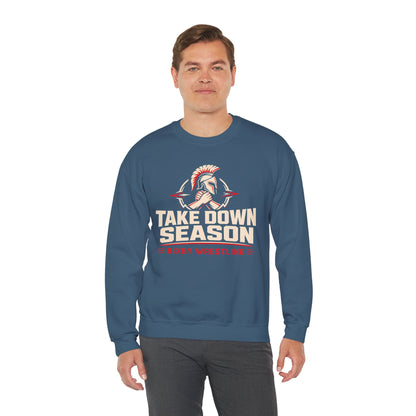 Bixby Spartans Take Down Season Wrestling - Bixby Wrestling Team Sweatshirt