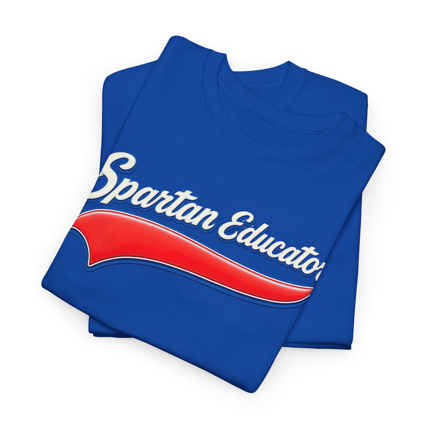 Spartan Educator Design Gildan Tee With Sleeve Logo