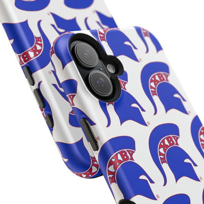 Bixby Spartan Blue Logo Impact Resistant iPhone Case