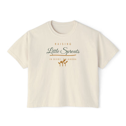 Raising Little Sprouts in Bixby Boxy Comfort Colors Tee