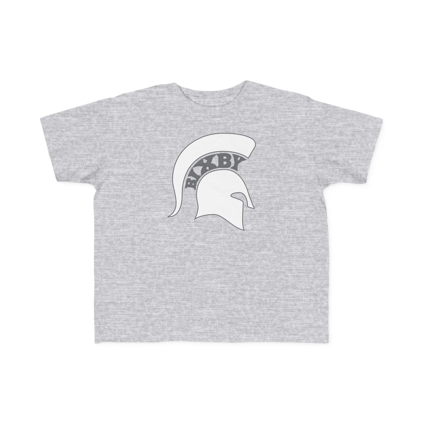 Spartan White Logo Rabbit Skins Toddler Tee