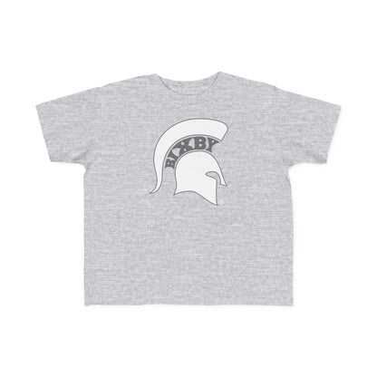 Spartan White Logo Rabbit Skins Toddler Tee