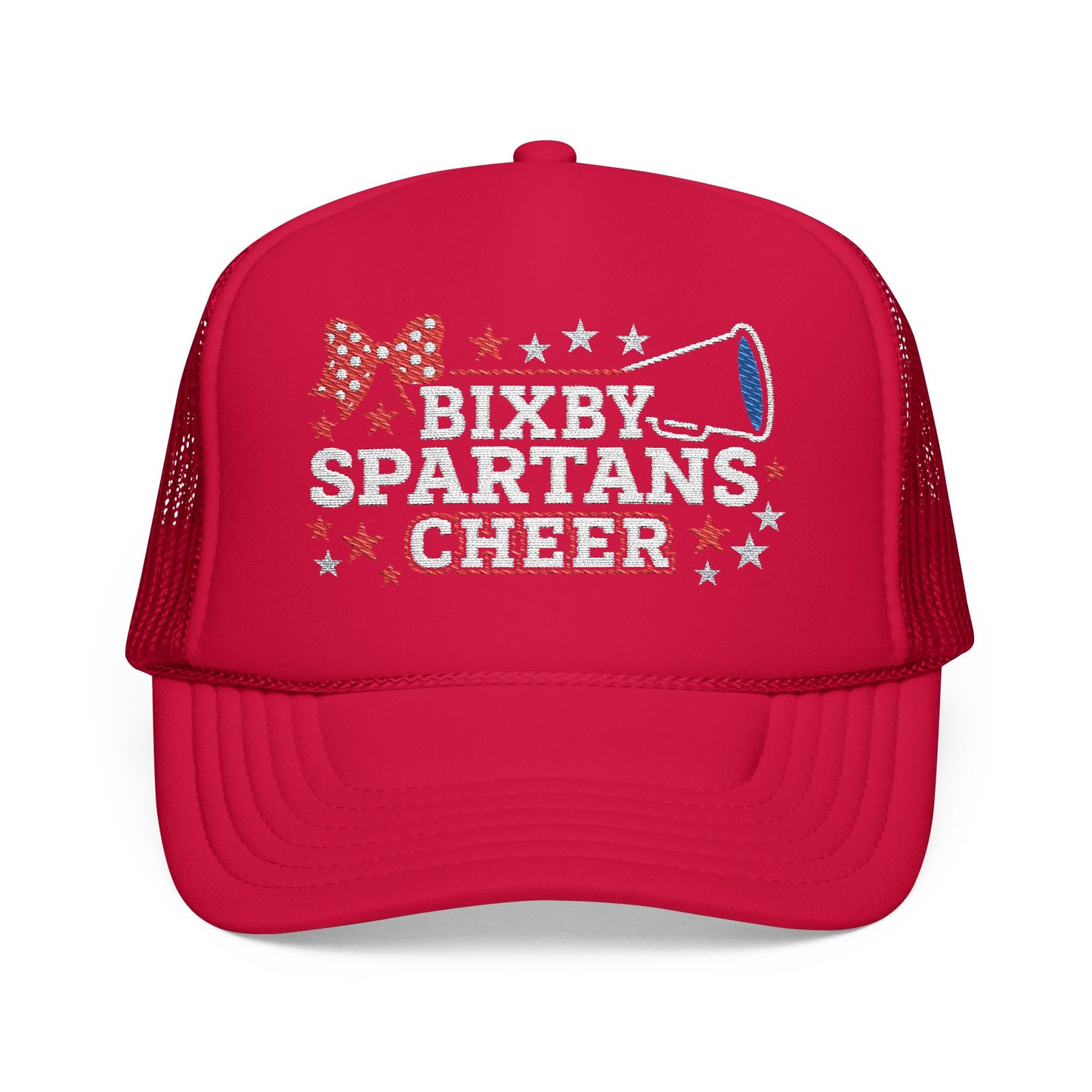 Bixby Spartans Cheer Embroidered Foam Trucker Hat