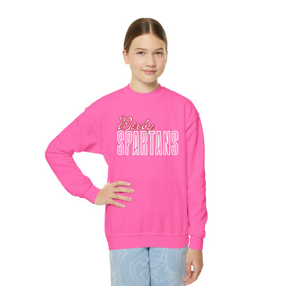 Bixby Spartans Cursive Youth Gildan Sweatshirt