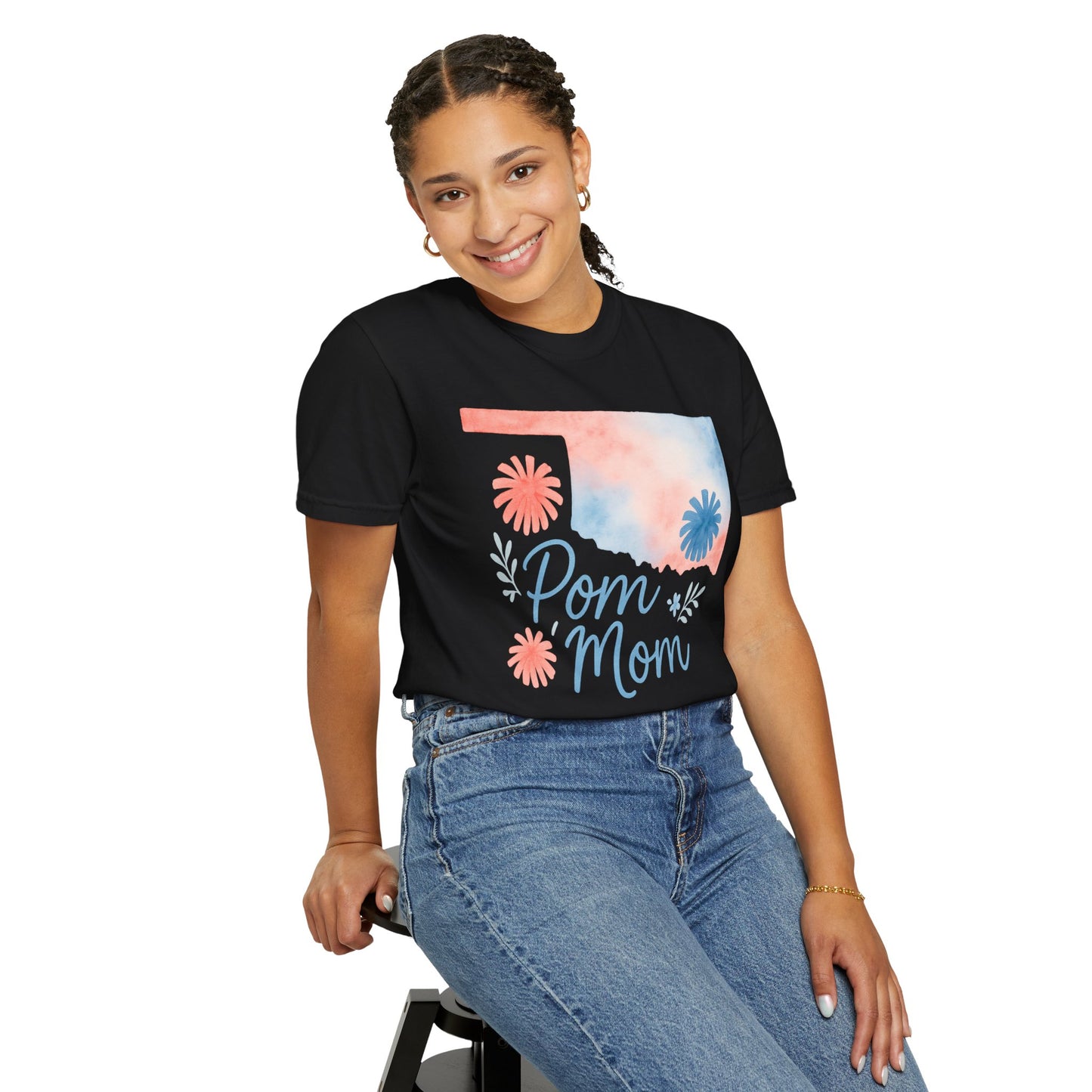 Pom Mom Bixby OK Watercolor Comfort Colors Tee