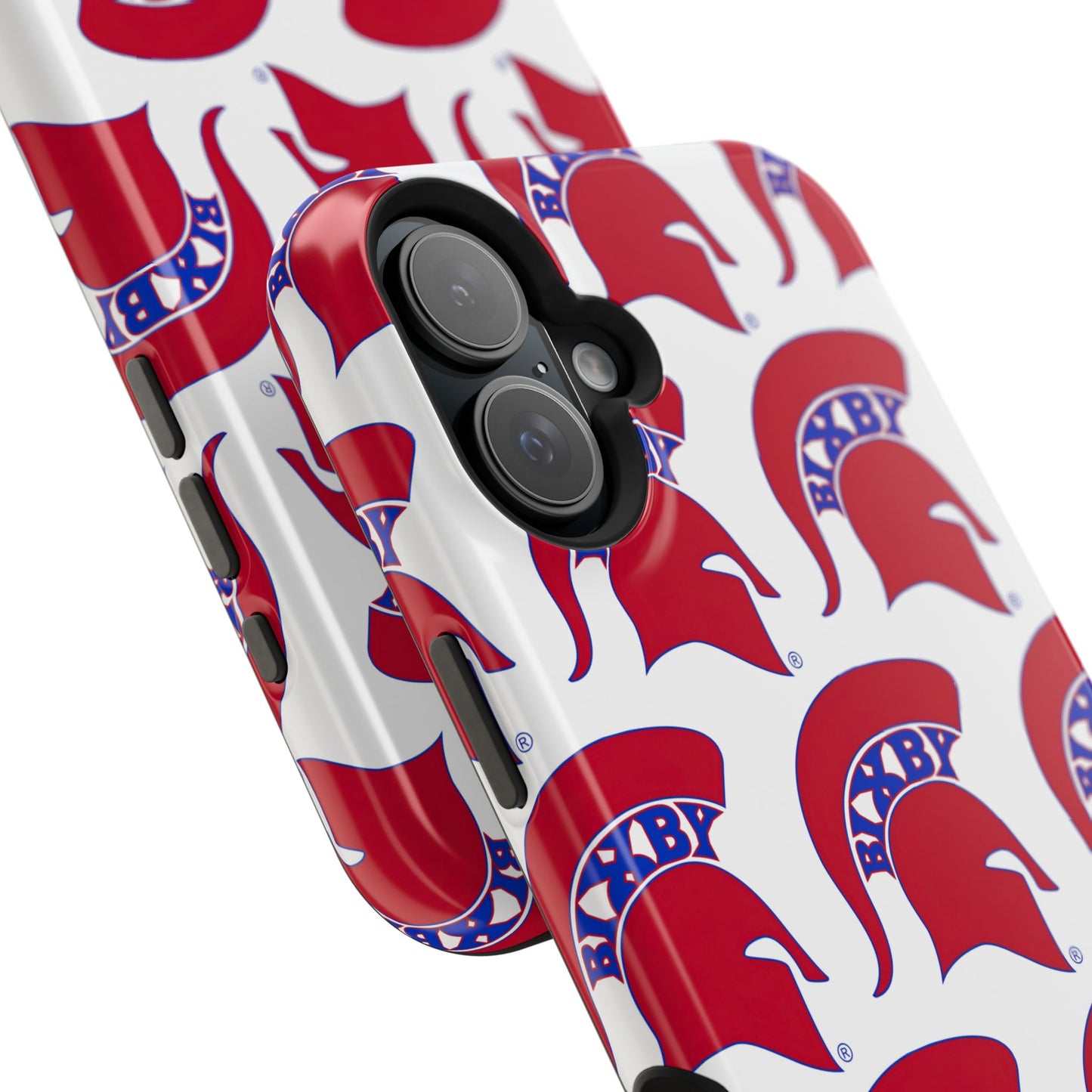 Bixby Spartan Red Logo Impact Resistant iPhone Case