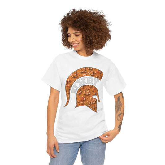 Bixby Spartan Gingerbread Helmet Gildan Tee