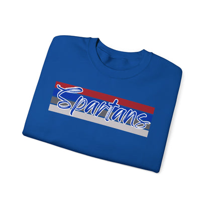 Spartans Cursive Print Crewneck Gildan Sweatshirt