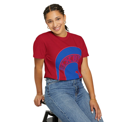 Bixby Spartan Blue Logo Comfort Colors Tee
