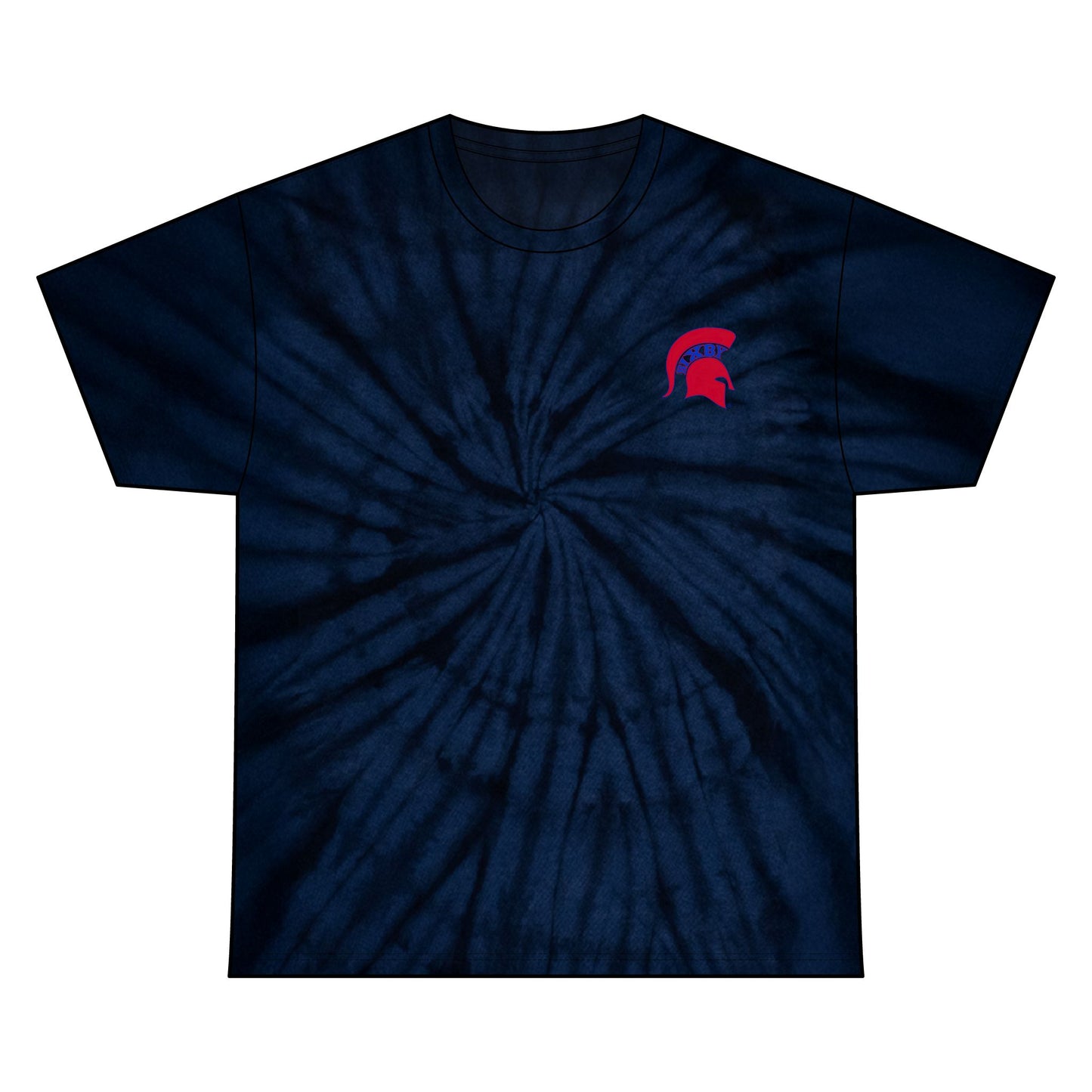 Bixby Spartan Small Red Logo Tie-Dye Gildan Tee