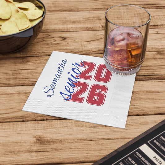 Bixby Spartan Senior Class 2026 Party Napkin