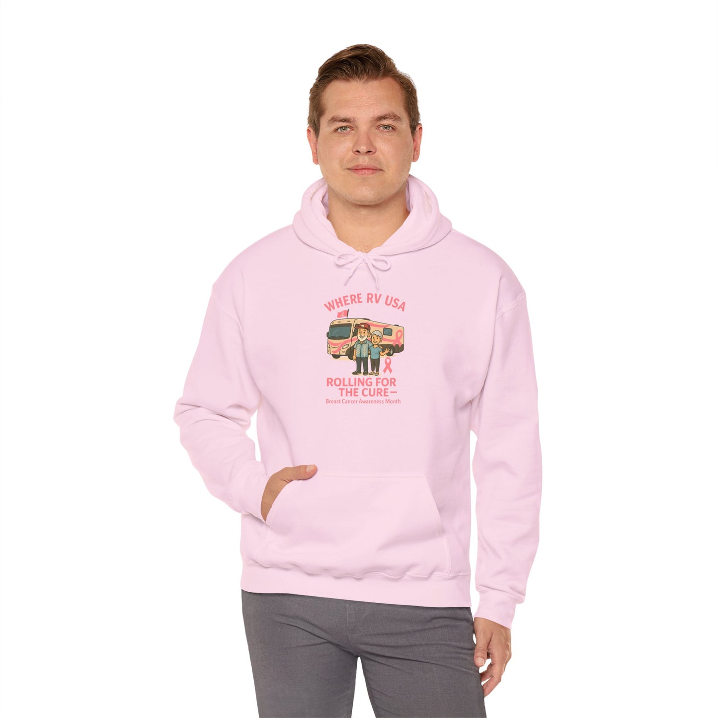 Where RV USA Breast Cancer Awareness Gildan Hoodie