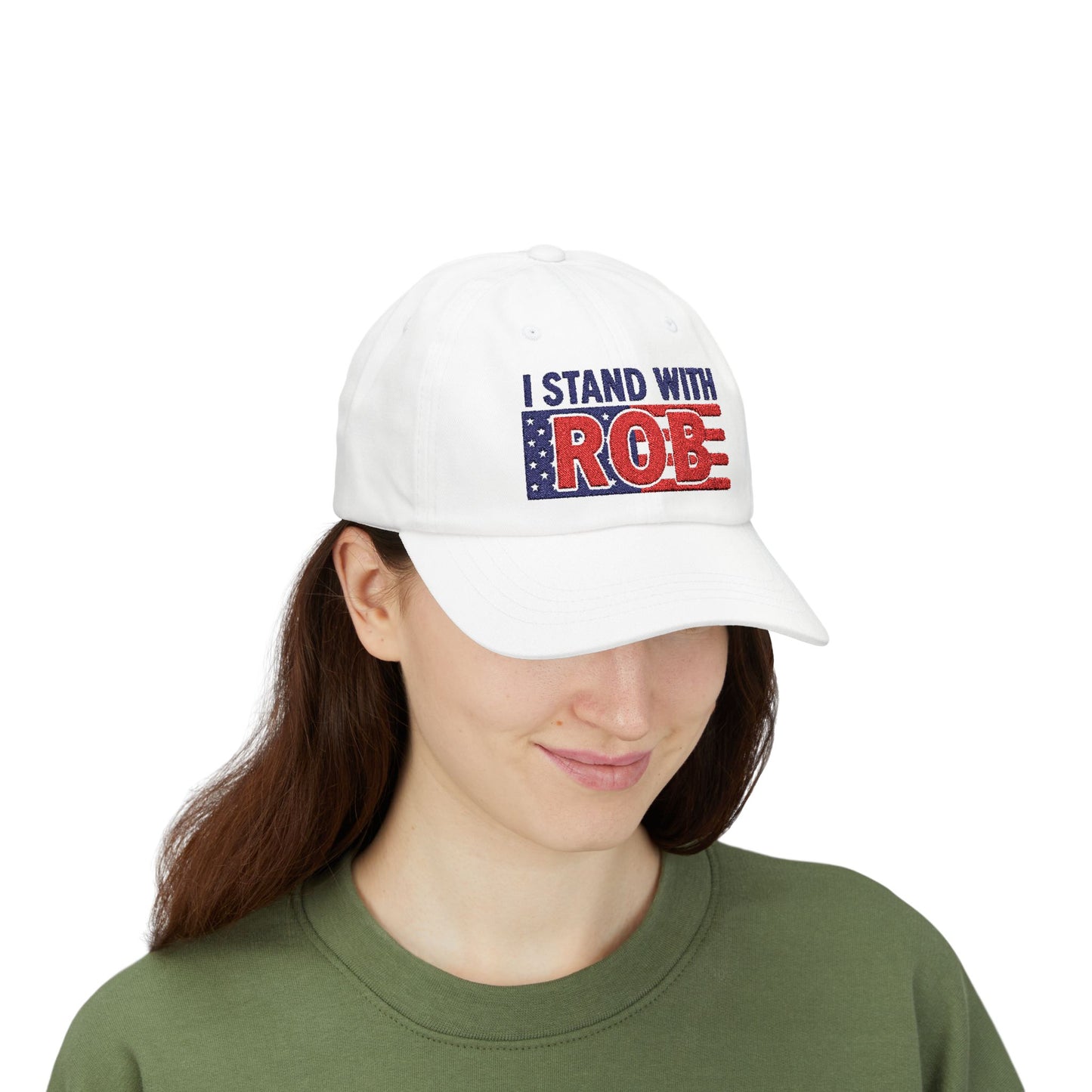 Patriotic Flag - I Stand With Rob Embroidered Classic Ballcap