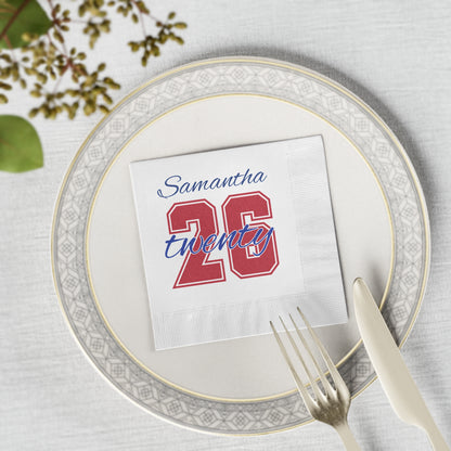 Bixby Spartan Senior Class 2026 Party Napkin