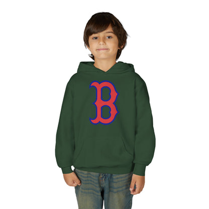 Youth Hoodie with Red & Blue 'B' Logo Youth Gildan Hoodie