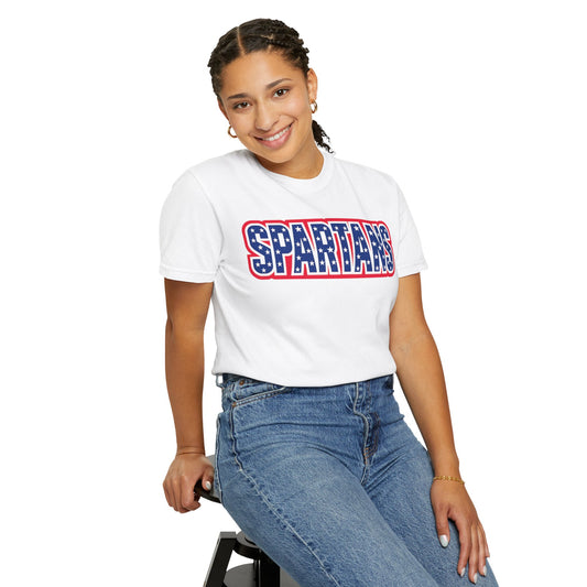 Spartans Patriotic Comfort Colors Tee