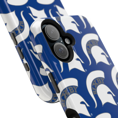 Bixby Spartan White Logo Impact Resistant iPhone Case