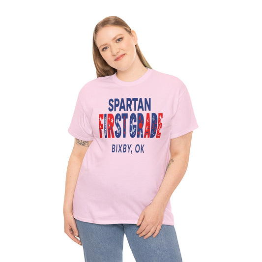 First Grade Spartan Gildan Tee