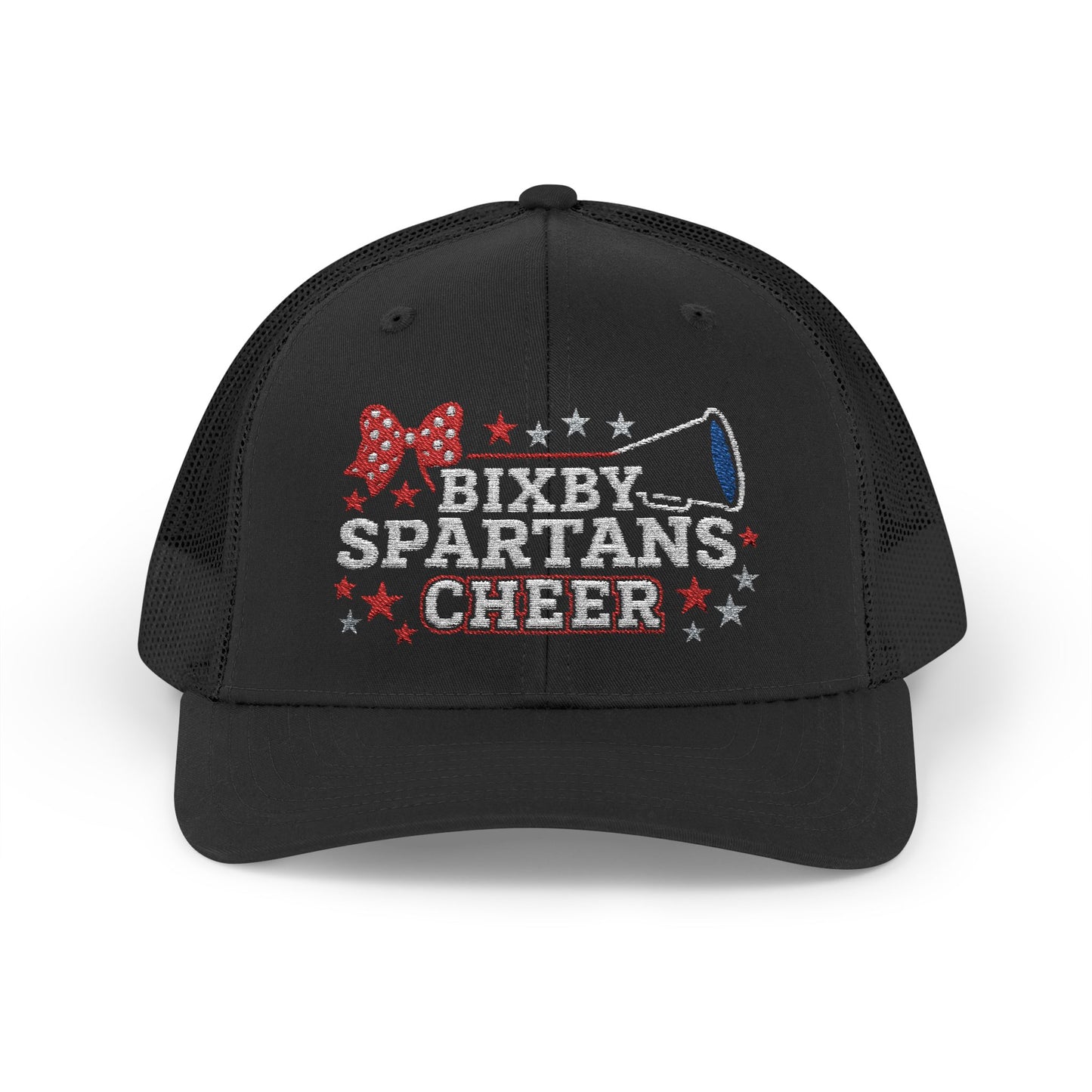 Bixby Spartans Cheer Embroidered Trucker Snapback