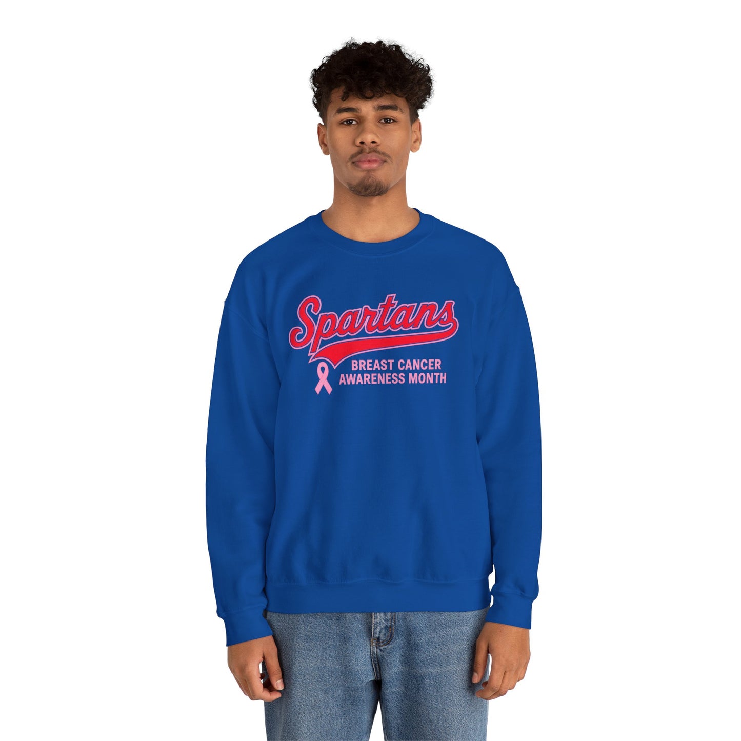 Spartans Breast Cancer Awareness Gildan Sweatshirt