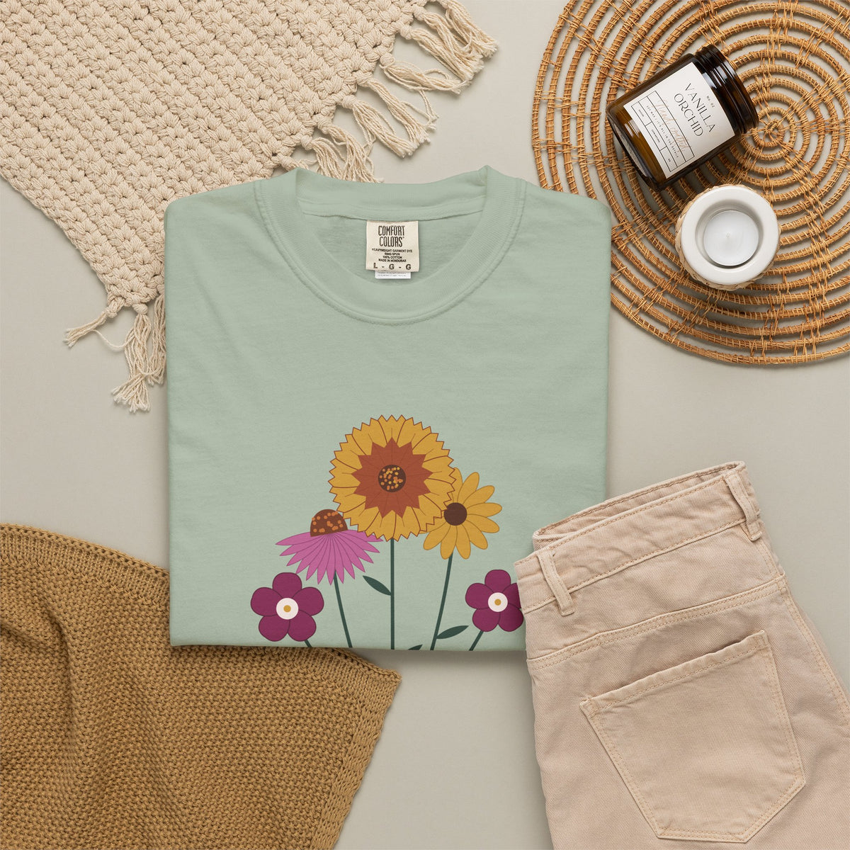 Oklahoma Grown Wildflower Tee | Comfort Colors