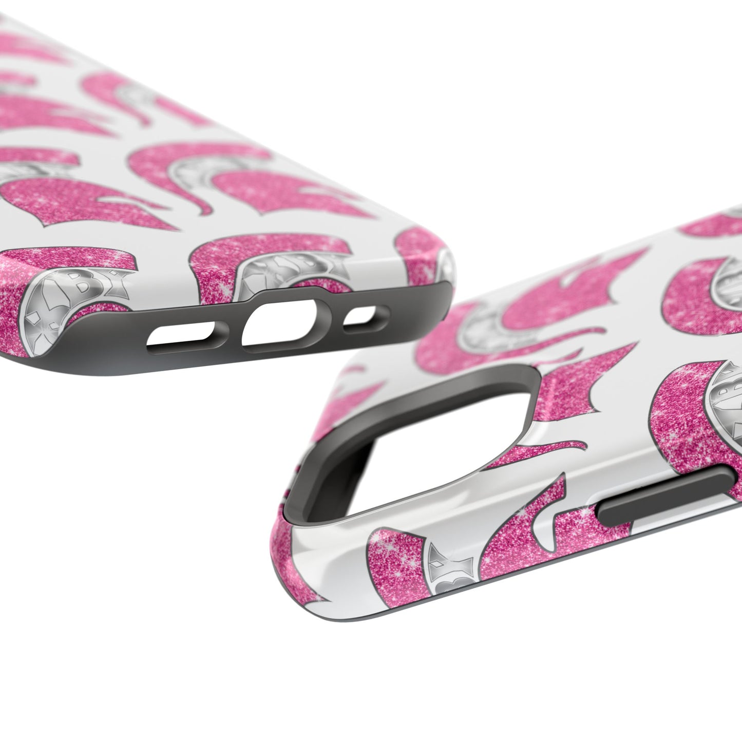 Bixby Spartan Pink Bling Logo Impact Resistant iPhone Case